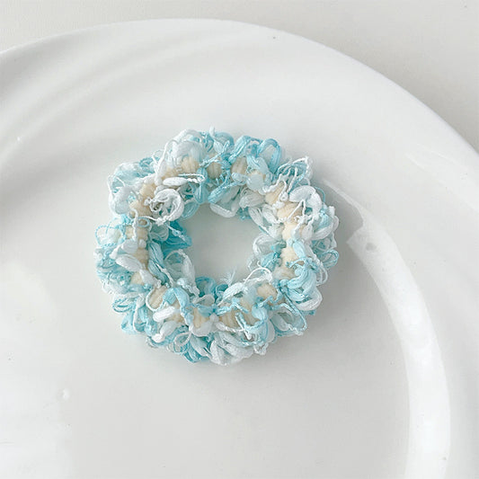 Korean Snowflake Bloom Scrunchie