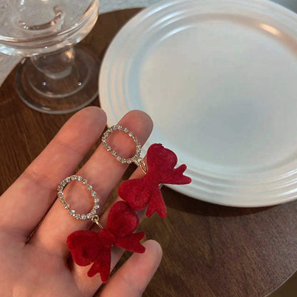 Velvet Bow Pop Earrings