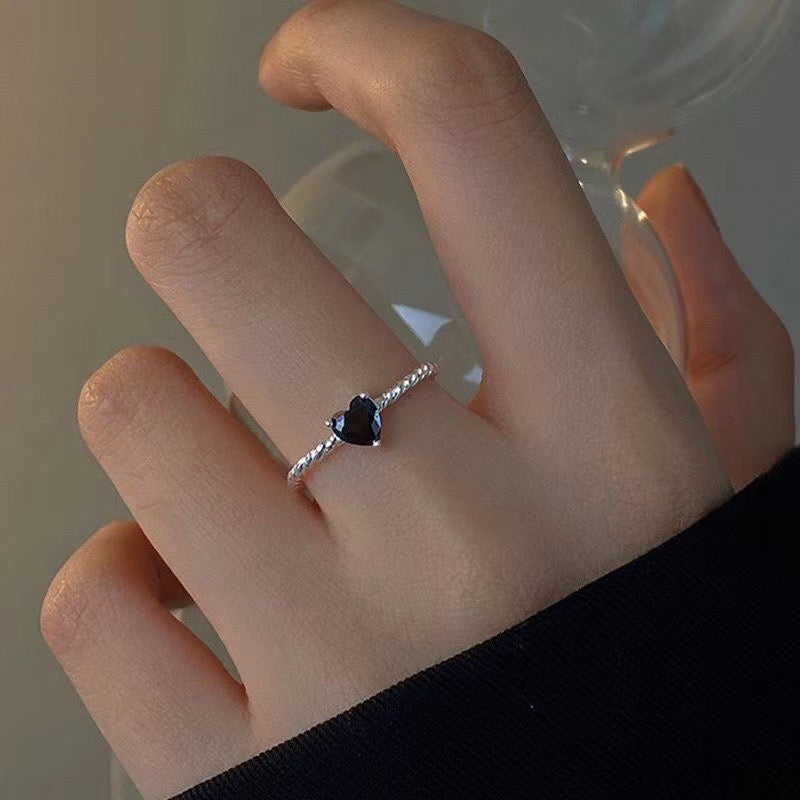 Black Heart Ring