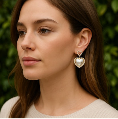 Moonlit Hearts Earrings