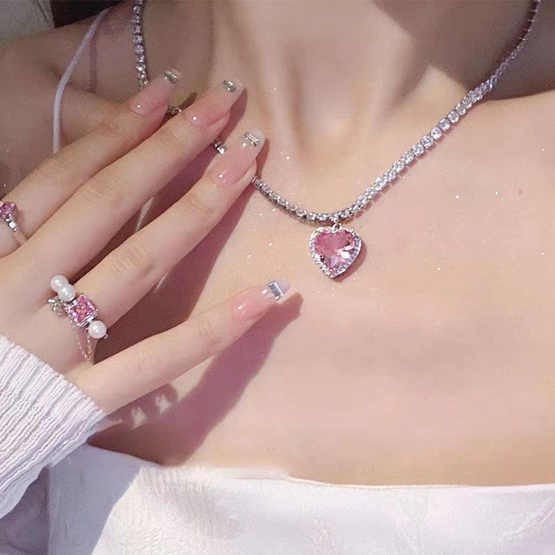 Cotton Candy Sparkle Necklace