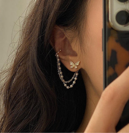 Butterfly Looplet Ear Cuff