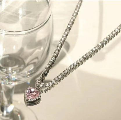 Cotton Candy Sparkle Necklace